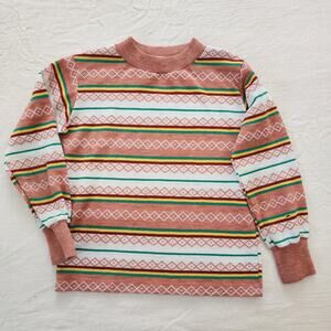 Vintage Healthtex Unique Striped Long Sleeve 5t/6 *flaw